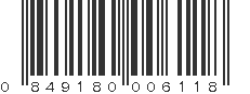 UPC 849180006118