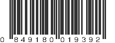 UPC 849180019392