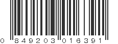 UPC 849203016391