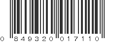 UPC 849320017110
