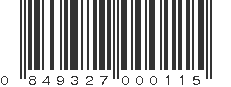 UPC 849327000115