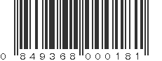 UPC 849368000181