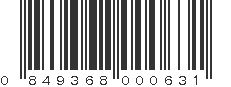 UPC 849368000631