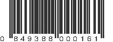 UPC 849388000161