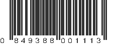 UPC 849388001113