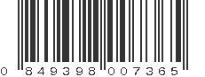 UPC 849398007365