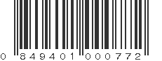 UPC 849401000772