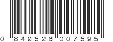 UPC 849526007595