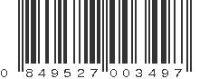 UPC 849527003497