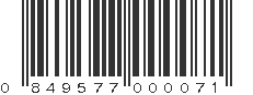 UPC 849577000071