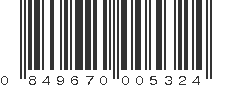 UPC 849670005324