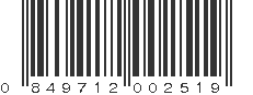 UPC 849712002519