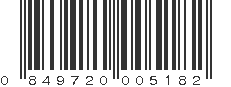 UPC 849720005182