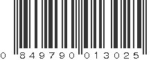 UPC 849790013025