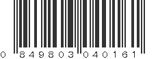 UPC 849803040161