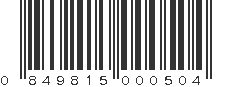 UPC 849815000504