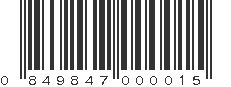 UPC 849847000015