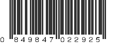 UPC 849847022925