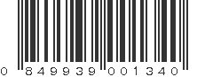 UPC 849939001340