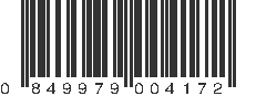 UPC 849979004172