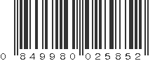 UPC 849980025852