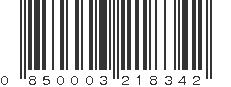 UPC 850003218342