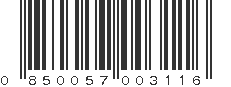 UPC 850057003116