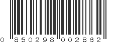 UPC 850298002862