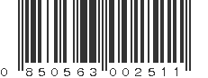 UPC 850563002511