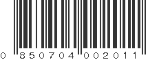 UPC 850704002011