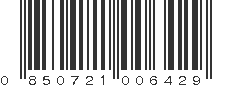 UPC 850721006429