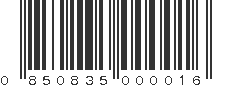 UPC 850835000016