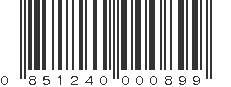 UPC 851240000899