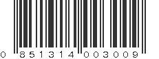 UPC 851314003009