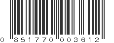 UPC 851770003612