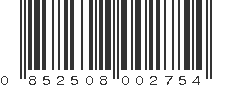 UPC 852508002754