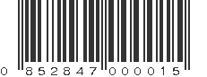 UPC 852847000015