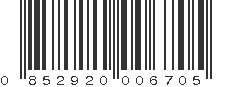 UPC 852920006705