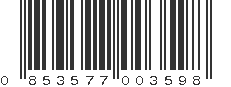 UPC 853577003598