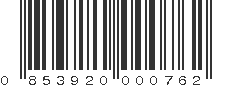 UPC 853920000762