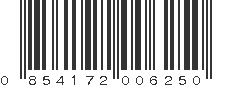 UPC 854172006250