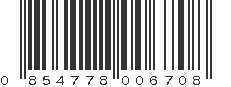 UPC 854778006708