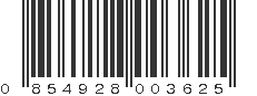 UPC 854928003625