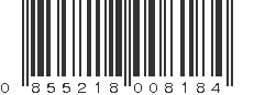 UPC 855218008184