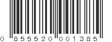 UPC 855520001385