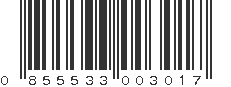 UPC 855533003017