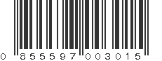 UPC 855597003015