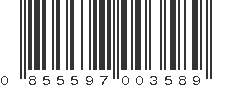 UPC 855597003589