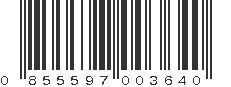 UPC 855597003640