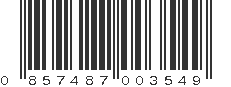 UPC 857487003549